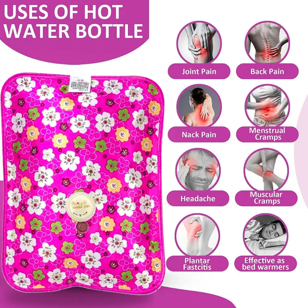 Electric Hot Water Bag for Pain Relief – Rechargeable & Easy to Use