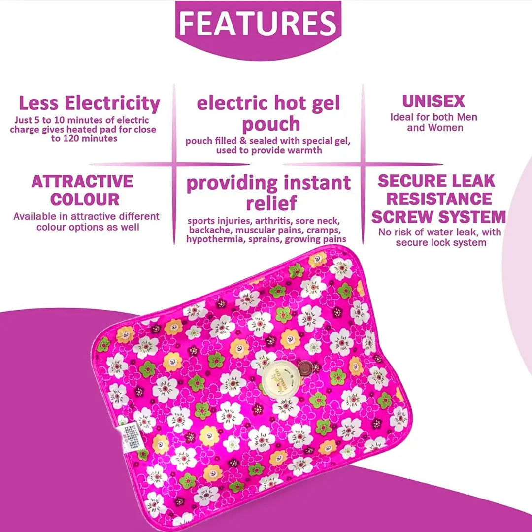 Electric Hot Water Bag for Pain Relief – Rechargeable & Easy to Use