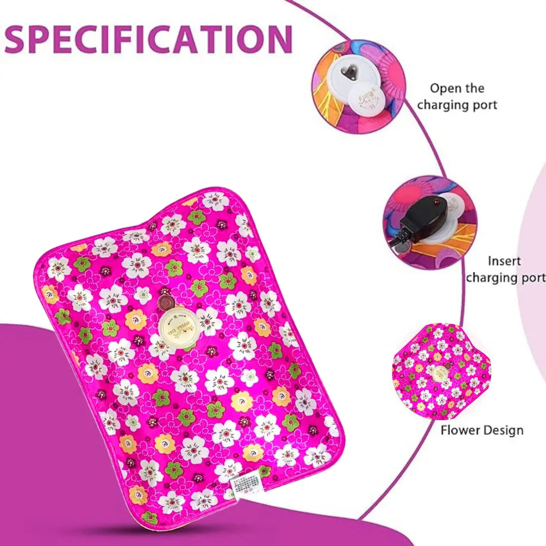 Electric Hot Water Bag for Pain Relief – Rechargeable & Easy to Use