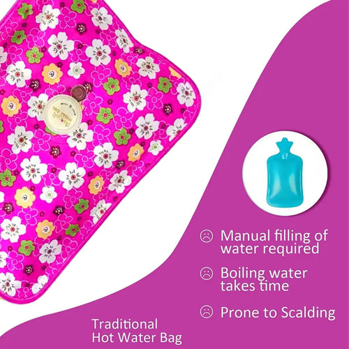 Electric Hot Water Bag for Pain Relief – Rechargeable & Easy to Use