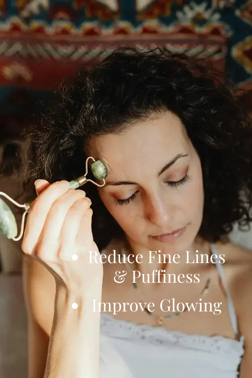 Jade Facial Roller – Reduce Puffiness & Enhance Glow