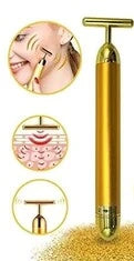24K Gold-Plated Electric Face Massager – Premium Skincare & Anti-Aging Tool